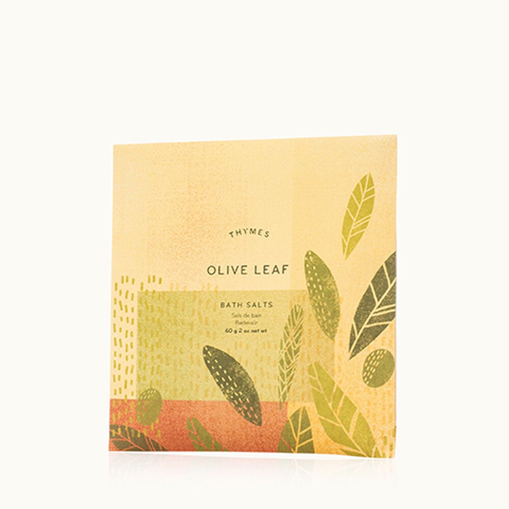 Thymes Olive Leaf Bath Salts for a Fresh Spa Experience image number 1